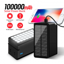 УМБ VHG Solar Power Bank PS-10 100000 mAh, Black