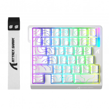 Магнітна ігрова клавіатура ATTACK SHARK M36 HE One-Handed Magnetic Switch Keyboard, White