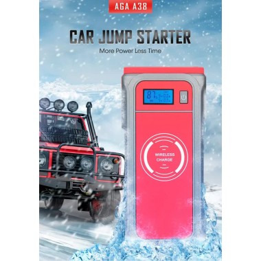 Пуско-зарядний пристрій VHG A38 12000 mАч Wireless QC3.0+PD18W Car Jump Starter Red