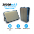 УМБ із сонячною панеллю та кемпінговим ліхтарем на 28 LED VHG DN53 30000 mAh QC3.0+PD18W Wireless Solar Charger Blue