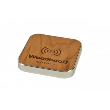 Беспроводная зарядка WoodbooD Wireless Charge Standart Silver Беспроводная зарядка WoodbooD Wireless Charge Standart Silver