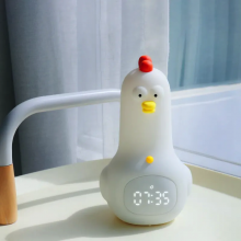 Акумуляторний нічник-годинник VHG TT04 – силіконовий Півник Kun Fu Chicken Clock & Lamp
