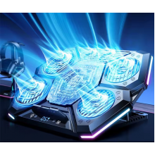 Підставка для ноутбука VHG D12 RGB з охолодженням, Laptop Cooling Pad, Black