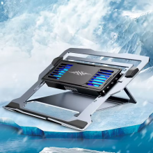 Підставка для ноутбука VHG D20 з охолодженням та підсвічуванням, Laptop Cooling Pad Dark Grey