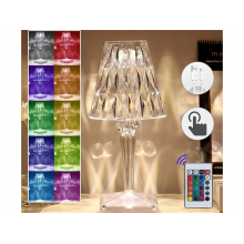 Акумуляторна настільна лампа-нічник VHG SN01 з пультом RGB Нічник Crystal Table Lamp Акумуляторна настільна лампа-нічник VHG SN01 з пультом RGB Нічник Crystal Table Lamp