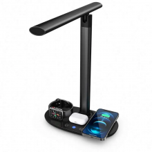 Настольная LED лампа VHG QI-42 Беспроводное зарядное устройство 4 в 1, Black