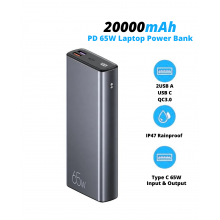 УМБ для ноутбука і телефону VHG T105P 20000 mAh QC3.0 PD65W Dark Blue