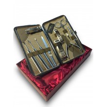 Професійний набір для манікюру VHG KP-3, 10 предметів, Olive Професійний набір для манікюру VHG KP-3, 10 предметів, Olive