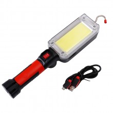Фонарь аккумуляторный с магнитом и прищепкой VHG ZJ-8859-B Black/Red