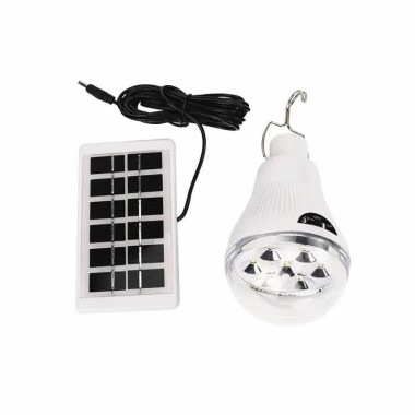 Лампа светодиодная аккумуляторная VHG CL-028 с солнечной панелью 10Вт 5600K 6В Led Solar Emergency Bulb