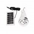 Лампа светодиодная аккумуляторная VHG CL-028 с солнечной панелью 10Вт 5600K 6В Led Solar Emergency Bulb
