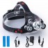 Фонарь налобный VHG RJ-3000 CREE T6 на 3 LED лампы Black/Gray