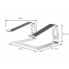 Подставка для ноутбука VHG A5 складная Folding Laptop Stand Silver