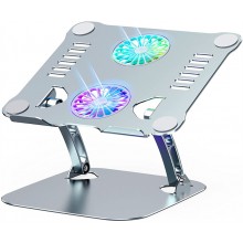 Подставка для ноутбука VHG A53 складная с вентилятором Folding Laptop Stand Silver