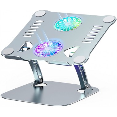 Подставка для ноутбука VHG A53 складная с вентилятором Folding Laptop Stand Silver
