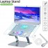 Подставка для ноутбука VHG A53 складная с вентилятором Folding Laptop Stand Silver