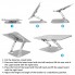 Подставка для ноутбука VHG A53 складная с вентилятором Folding Laptop Stand Silver