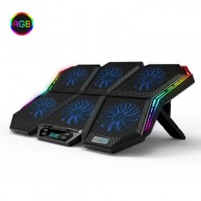 Подставка для ноутбука с охлаждением VHG K40 с RGB-подсветкой Laptop Cooling Pad Grey Подставка для ноутбука с охлаждением VHG K40 с RGB-подсветкой Laptop Cooling Pad Grey