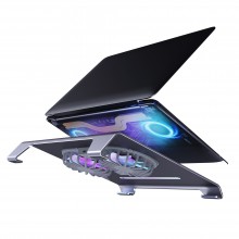 Подставка для ноутбука VHG P71F с 2-мя вентиляторами Laptop Stand Gray