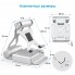 Подставка для телефона, планшета VHG PH01 с УМБ и блютус колонкой Bluetooth Speaker Powerbank Phone Stand Silver
