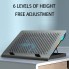 Подставка для ноутбука с охлаждением VHG S30 с RGB-подсветкой Laptop Cooling Pad Grey