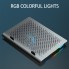 Подставка для ноутбука с охлаждением VHG S30 с RGB-подсветкой Laptop Cooling Pad Grey