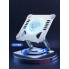 Подставка для ноутбука VHG S63 складная поворотная 360⁰C с вентилятором Rotatable Laptop Stand Silver