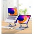 Подставка для ноутбука VHG S63 складная поворотная 360⁰C с вентилятором Rotatable Laptop Stand Silver