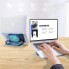 Подставка для ноутбука VHG S63 складная поворотная 360⁰C с вентилятором Rotatable Laptop Stand Silver