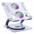 Подставка для ноутбука VHG S65 складная поворотная 360⁰C с вентилятором Rotatable Laptop Stand Silver