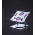 Подставка для ноутбука VHG S65 складная поворотная 360⁰C с вентилятором Rotatable Laptop Stand Silver