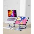 Подставка для ноутбука VHG S65 складная поворотная 360⁰C с вентилятором Rotatable Laptop Stand Silver