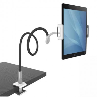Гибкий держатель для телефона, планшета с прищепкой VHG Datura II 100 см Flexible Mobile Tablet Holder Grey