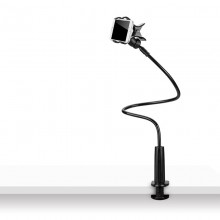 Гибкий держатель для телефона с прищепкой VHG Lazy II 90 см Flexible Mobile Phone Holder Black Гибкий держатель для телефона с прищепкой VHG Lazy II 90 см Flexible Mobile Phone Holder Black