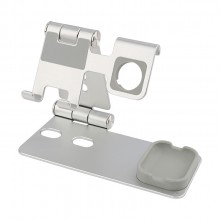Подставка для телефона многофункциональная 3-в-1 VHG A41 Universal Phone Stand Silver