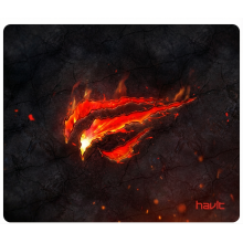 Ігровий килимок для миші Havit Gaming Mouse Pad, 25×21 см, чорний з принтом Ігровий килимок для миші Havit Gaming Mouse Pad, 25×21 см, чорний з принтом