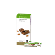 Протеїновий батончик Herbalife зі смаком ванілі та мигдалю, 490 г Протеїновий батончик Herbalife зі смаком ванілі та мигдалю, 490 г