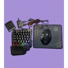 Клавіатура провідна з мишкою та конвертером VHG BX-02 One-handed Gaming Keyboard Black (Bundle) Клавіатура провідна з мишкою та конвертером VHG BX-02 One-handed Gaming Keyboard Black (Bundle)