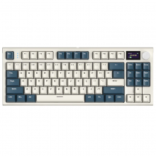 Бездротова механічна клавіатура ATTACK SHARK K86 RGB (75% ANSI Layout), TFT-дисплей, Hot-Swap, WIRED+2.4G+BT5.0, Blue Бездротова механічна клавіатура ATTACK SHARK K86 RGB (75% ANSI Layout), TFT-дисплей, Hot-Swap, WIRED+2.4G+BT5.0, Blue
