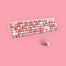 Комплект бездротовий VHG Sweet Pink, клавіатура + миша