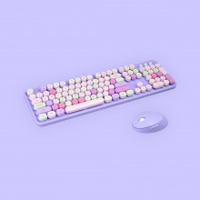 Комплект бездротовий VHG Sweet Purple, клавіатура + миша