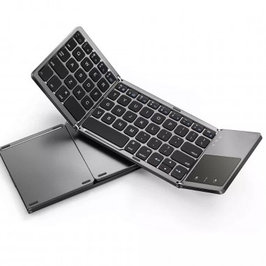 Беспроводная клавиатура с тачпадом складная VHG B033 Foldable Bluetooth Keyboard Black