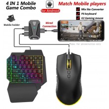 Клавиатура проводная с мышкой и конвертером VHG V100+А883+P8 One-handed Gaming Keyboard Black Клавиатура проводная с мышкой и конвертером VHG V100+А883+P8 One-handed Gaming Keyboard Black