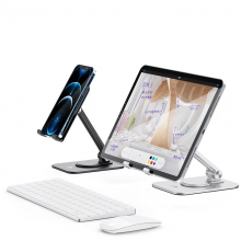 Подставка для телефона, планшета VHG L10 поворотная 360°C Phone Tablet Stand, Grey Подставка для телефона, планшета VHG L10 поворотная 360°C Phone Tablet Stand, Grey
