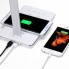 Настольная LED лампа VinHomeGoods с беспроводной зарядкой и USB White