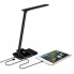 Настольная LED лампа VinHomeGoods с беспроводной зарядкой и USB Black
