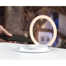 Подставка для телефона VHG SL-603 с LED лампой и беспроводной зарядкой 15W Wireless Charger With Led White