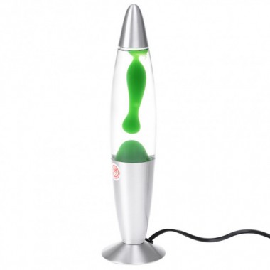 Лампа Лава Lava Lampe 34,5 см Восковая ЛАВОВАЯ парафиновая Ночник светильник зеленая