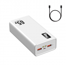УМБ VHG M16 30000 mAh QC3.0+PD3.0 65W Laptop Power Bank, White