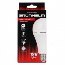 Акумуляторна LED лампа GRÜNHELM GEA60-15W-4K-E27 Акумуляторна LED лампа GRÜNHELM GEA60-15W-4K-E27
